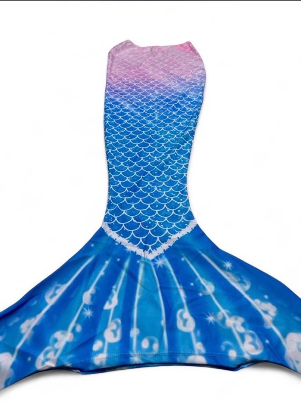 Kids Mermaid Tail Swimsuit - Blue & Pink
